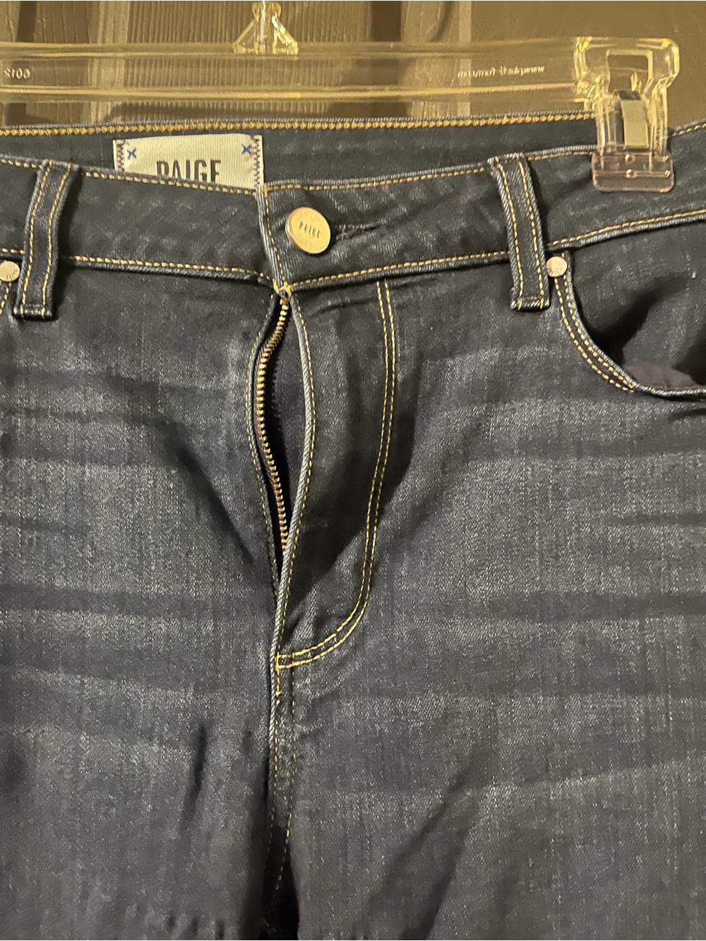 PAIGE Ladies Dark Blue Slim Jeans